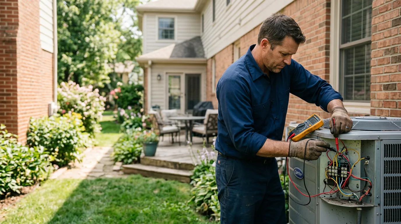 HVAC technician working near Riverside, TX